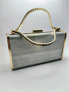 Bridal silver fancy clutch for women