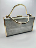 Bridal silver fancy clutch for women