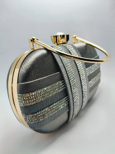 Black and silver Bridal Clutch Purse – Timeless Elegance for the Modern Bride